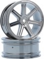 8-Spoke Wheel front black-chrome (2 pcs) - S10 B
