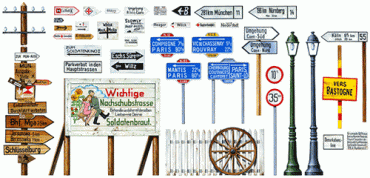 1:48 ROAD SIGN SET