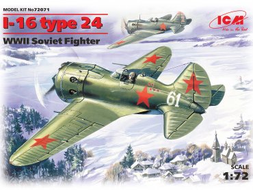 1:72 I-16 type 24, WWII Soviet Fighter