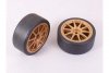 51219 RC Drift Tires Type D & Wheels - Fits all Touring Cars