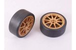 51219 RC Drift Tires Type D & Wheels - Fits all Touring Cars