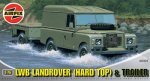 1:76 LWB Landrover(hard top) & Trailer