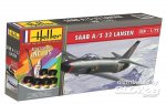 1:72 SAAB 32 Lansen Compl. with cement, brush and paints