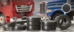 1:24 Truck Rubber Tires 8 pc
