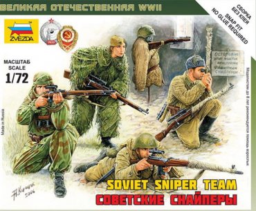 1:72 Soviet Snipers - NO GLUE
