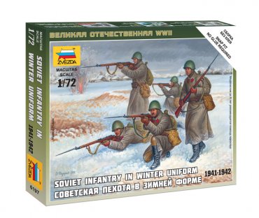 1:72 Soviet Infantry (Winter Unif.) - NO GLUE