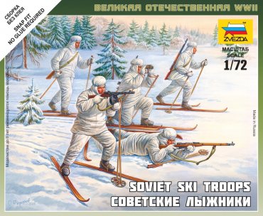 1:72 Soviet Skiers - NO GLUE