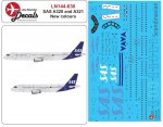 1:144 Airbus A320 incl. new livery SAS Decal