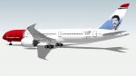 1:144 Boeing 787-9 Dreamliner w. Norwegian Tailhero Decal Freddi